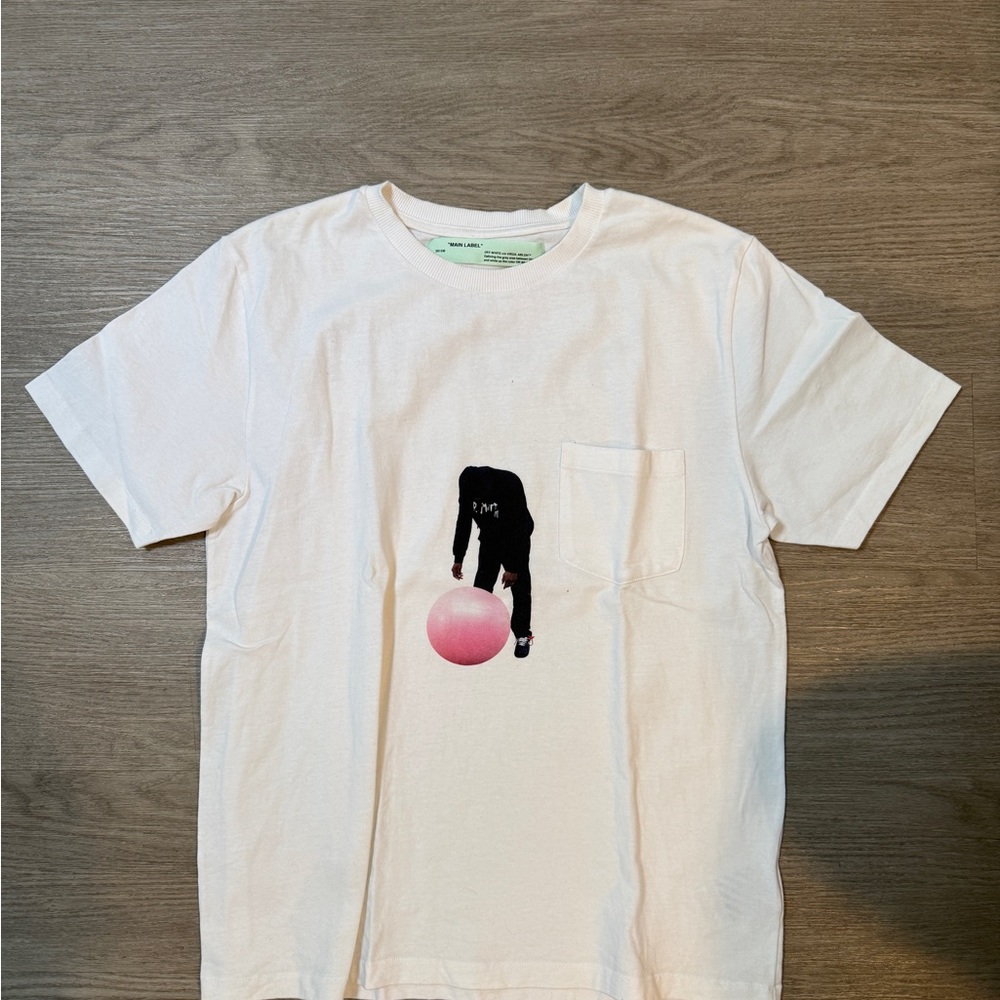 Off-White White T-Shirt with Graphic Design